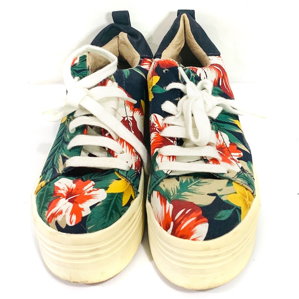 Corina Floral Platform Sneakers